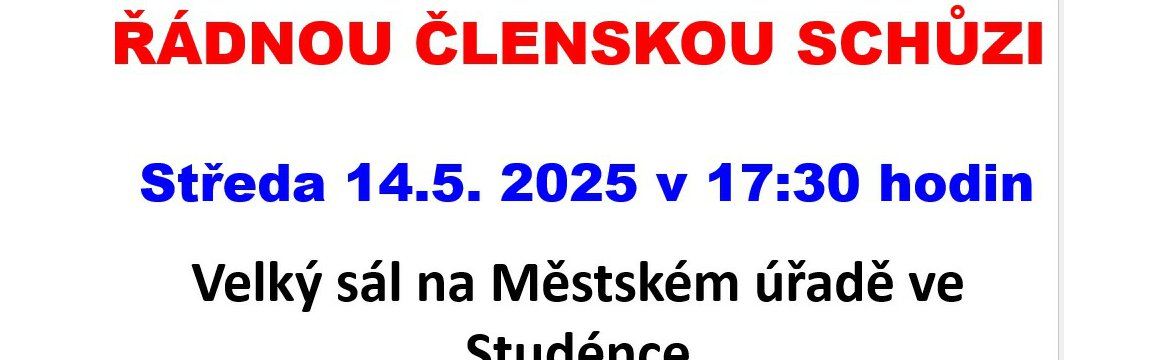 Členská schůze 2025